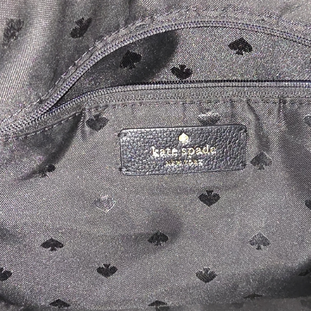 Kate Spade Black Pebbled Leather Crossbody with 2 Different Straps - Picture 12 of 16